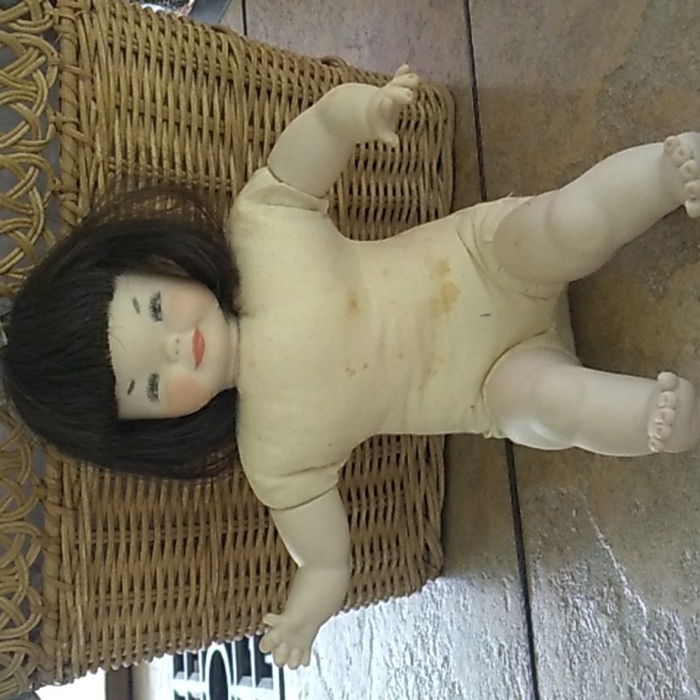 Vintage Rusty Oriental Porcelain Doll